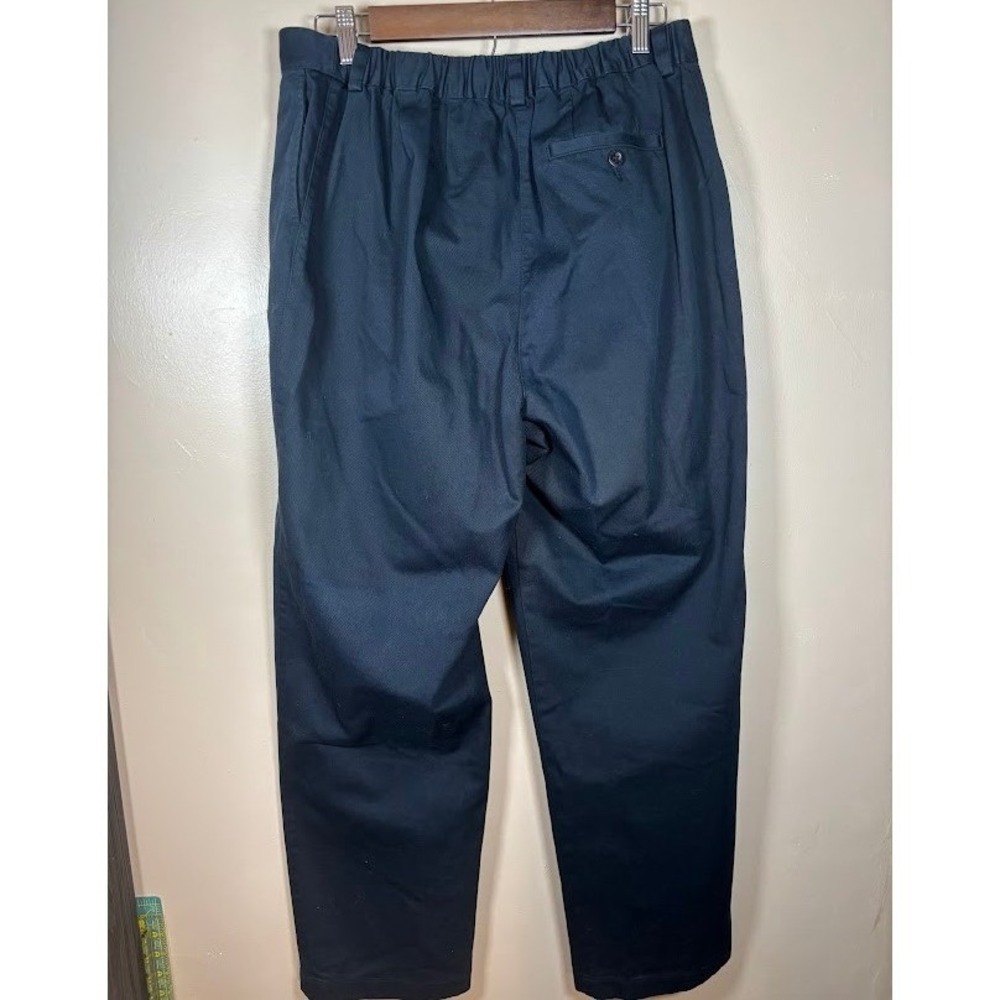 LL Bean Classic Fit Curvy Chino Pants Navy Blue Cotton Size 14 Reg 257250 - Picture 2 of 5